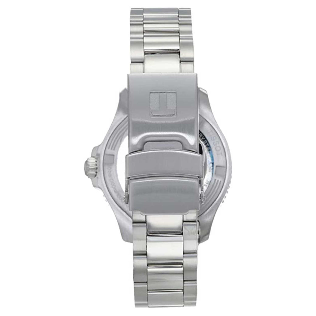 Tissot Unisex Watch - Seastar 1000 Quartz Blue Dial Grey Bracelet | T1202101104100