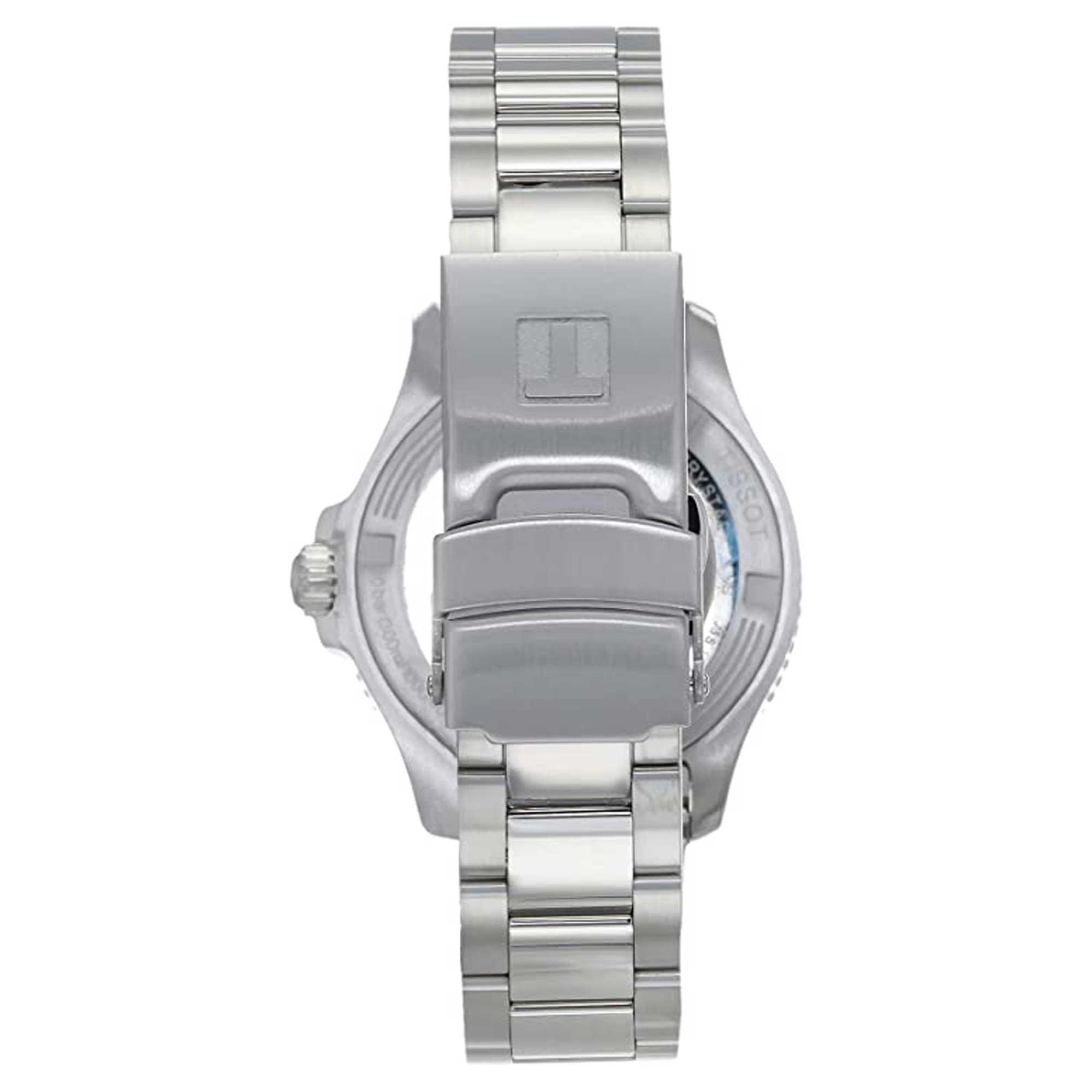 Tissot Unisex Watch - Seastar 1000 Quartz Blue Dial Grey Bracelet | T1202101104100