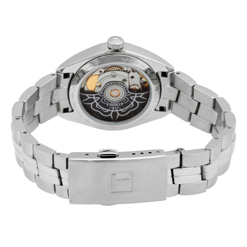 Tissot Women's Automatic Watch - PR 100 MOP Dial Silver Bracelet | T1012071112100