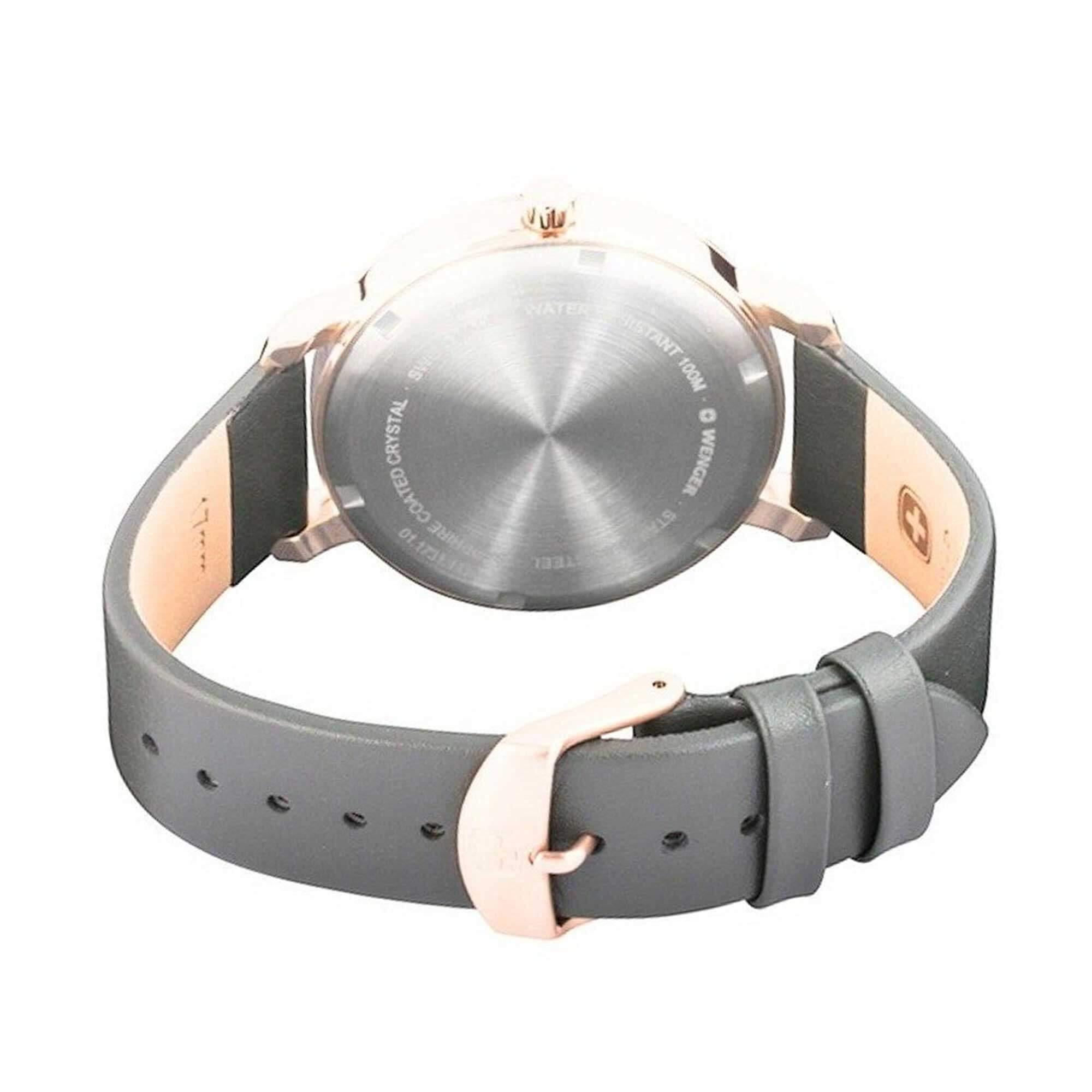 Wenger Women's Watch - Metropolitan Donnissima White Dial Grey Strap | 01.1731.111