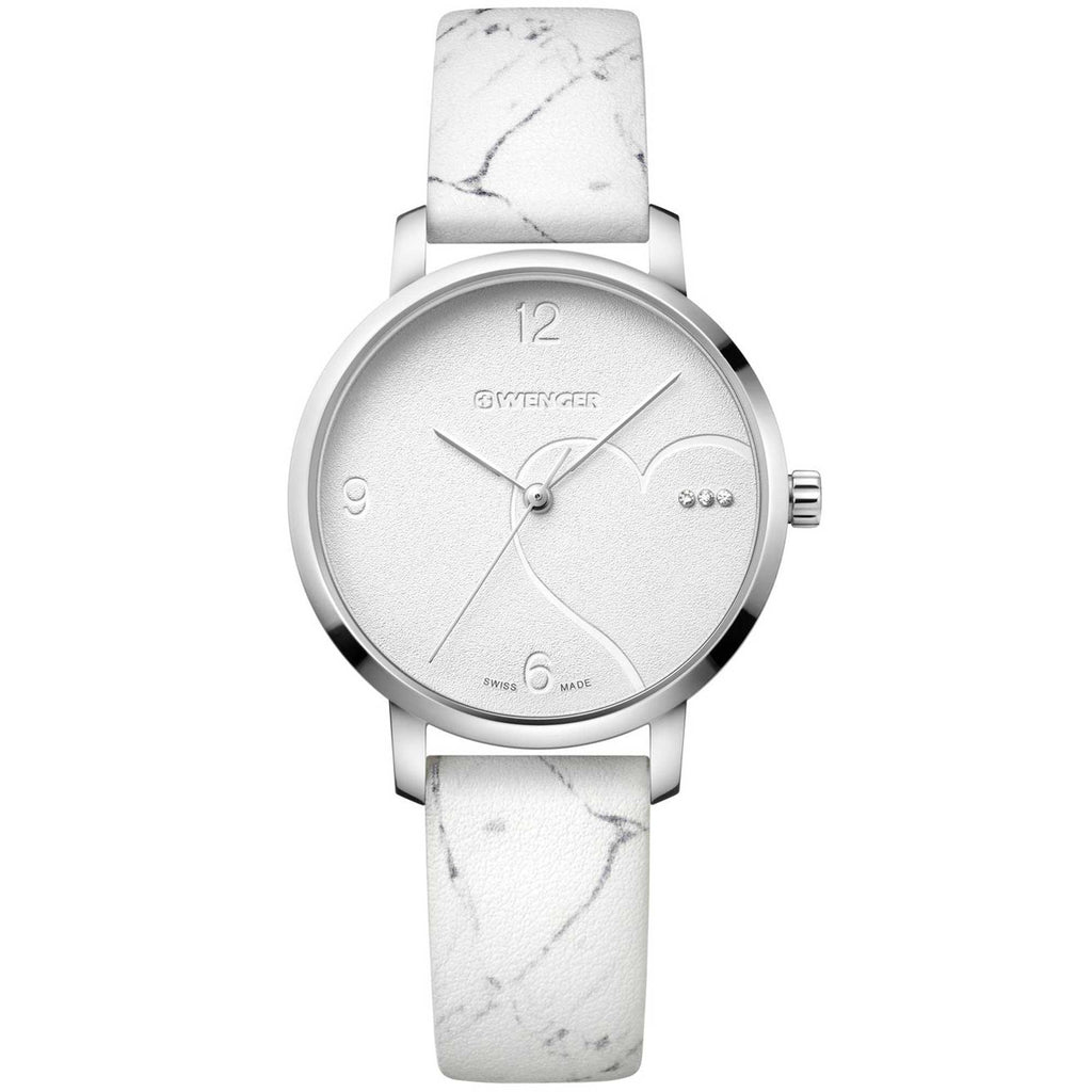 Wenger Women's Watch - Metropolitan Donnissima White Dial Leather Strap | 01.1731.109